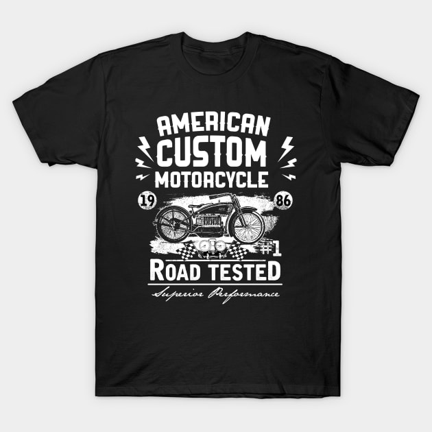 American custom motorcycles T-Shirt by Kingluigi